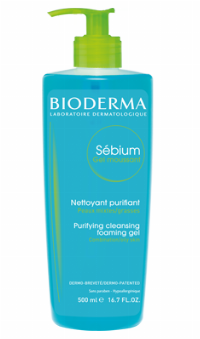 Image Bioderma Sébium moussant, gel nettoyant purifiant peau grasse