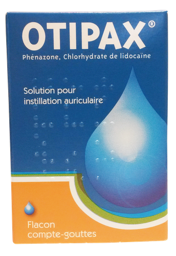 Image OTIPAX SOLUTION POUR INSTILLATION AURICULAIRE FLACON 15ML