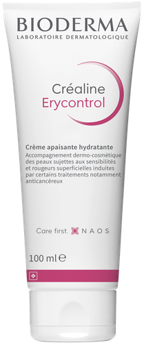 Image Bioderma Crealine Erycontrol, crème apaisante visage peau fragilisée